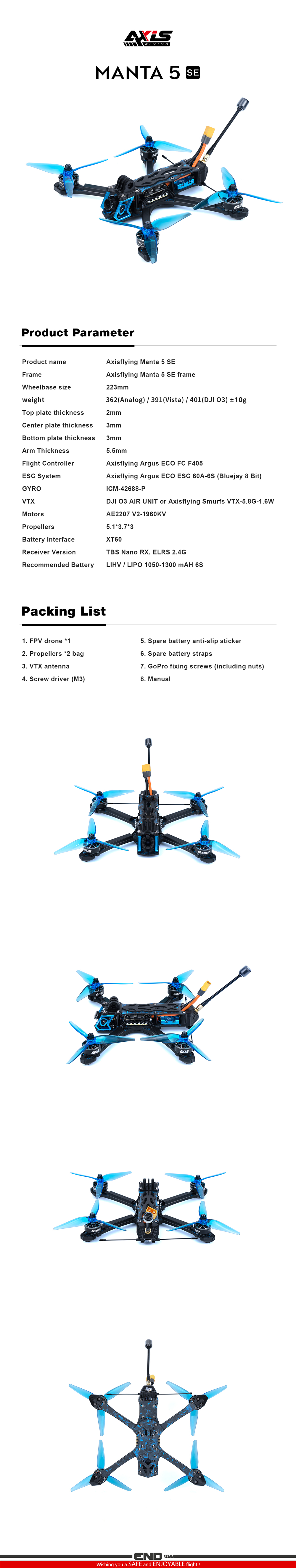 Axisflying-Manta-5-SE-Zerschlagen-X-Schluumlmpfe-PNP-FPV-Racing-Drohne-mit-TBS--ELRS-24G-Option-GPS-2020938-1